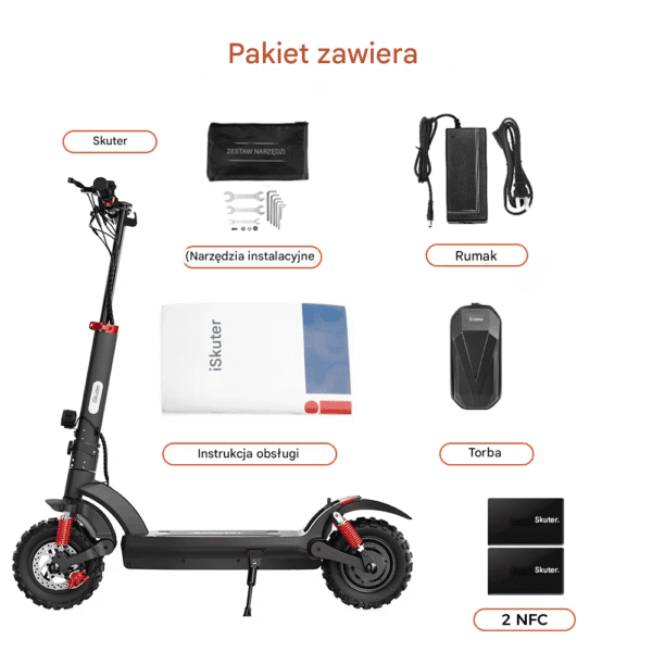 Hulajnoga elektryczna iScooter iX6 NFC 1000W